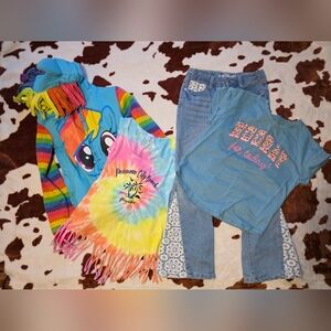 Girls Bundle Mix Clothes Size 6x-7 (4-Pcs) Wallflower My Little Pony